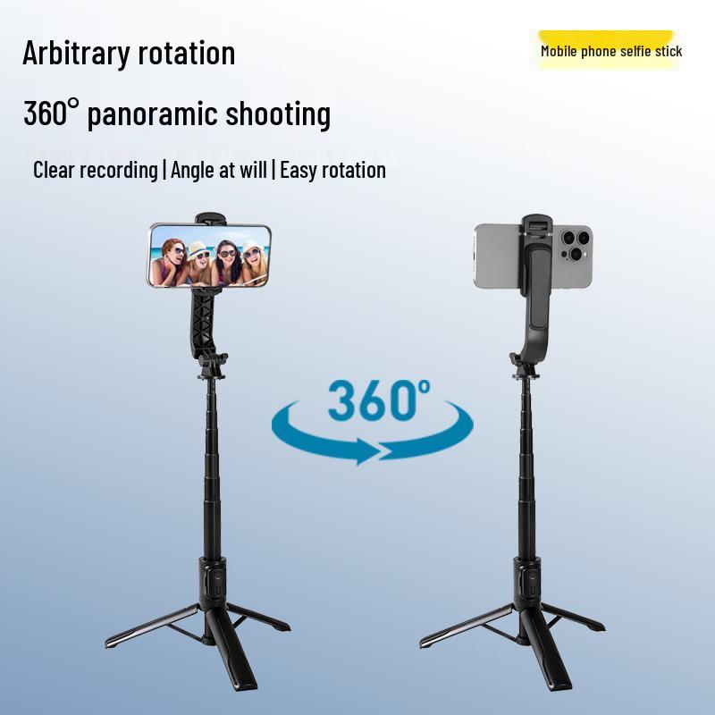 Tragbarer Anti-Wackel Bluetooth Selfie-Stick und Stativ mit Handheld-Gimbal für Smartphones