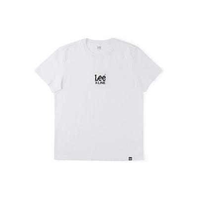 SS24 Standard Fit Laser Letter Print Round Neck Short Sve T-Shirt Men Tops White LMT0053904LE00FA06467