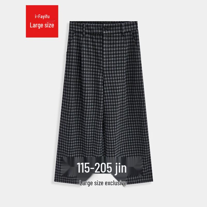 

IEF Women s Plus Size Retro Plaid Wide-Leg Pants 2XL