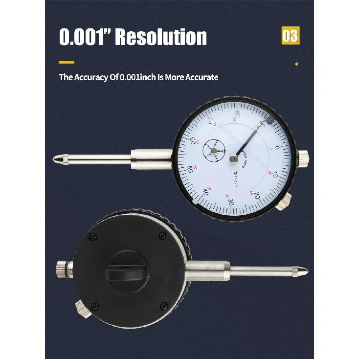 0-1" Dial Indicator Imperial Dial Bore Gauge Indicator Hour Type Micrometer Gauges For Measurement Tools Comparator Watch Metric