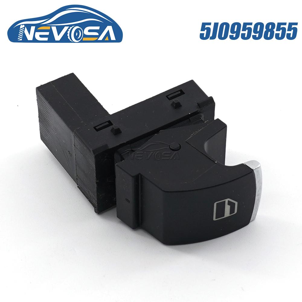 NEVOSA 5J0959855 For Skoda Octavia Fabia Superb Roomster Car Electric Power Window Regulator Lifter Switch Single Button 3 P