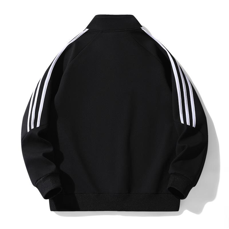 Men's Spring Autumn Casual Sports Striped Jacket Sweatshirts Long Sleeve Pullovers Coat For Men Streetwear Couple Clothes