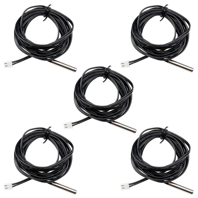 1PC/5PCS/10PCS Ntc 10K 1% 3950 Thermistor Temperature Sensor Waterproof Probe Cable For Arduino W1209 W1401 2M