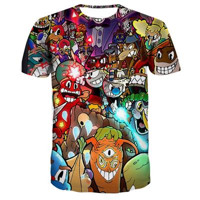 3D Cuphead Mugman Kids T-Shirt Print Girls Funny Clothes Boys Children Tops Kids Clothes Baby Tshirts Men Women Clothing T-shirt