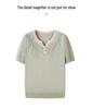 Summer 2026 Ice Silk Knit T-Shirt: Short-Sleeve, Loose Fit for Middle-Aged & Elderly Women