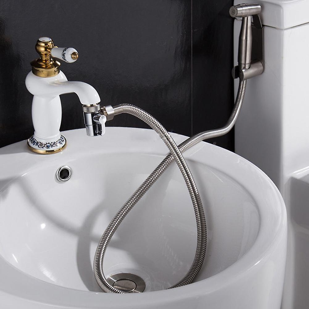 2-in-1 Brass Bidet Shower Heads Diverter Valves Faucet Taps T-Adapter Spout