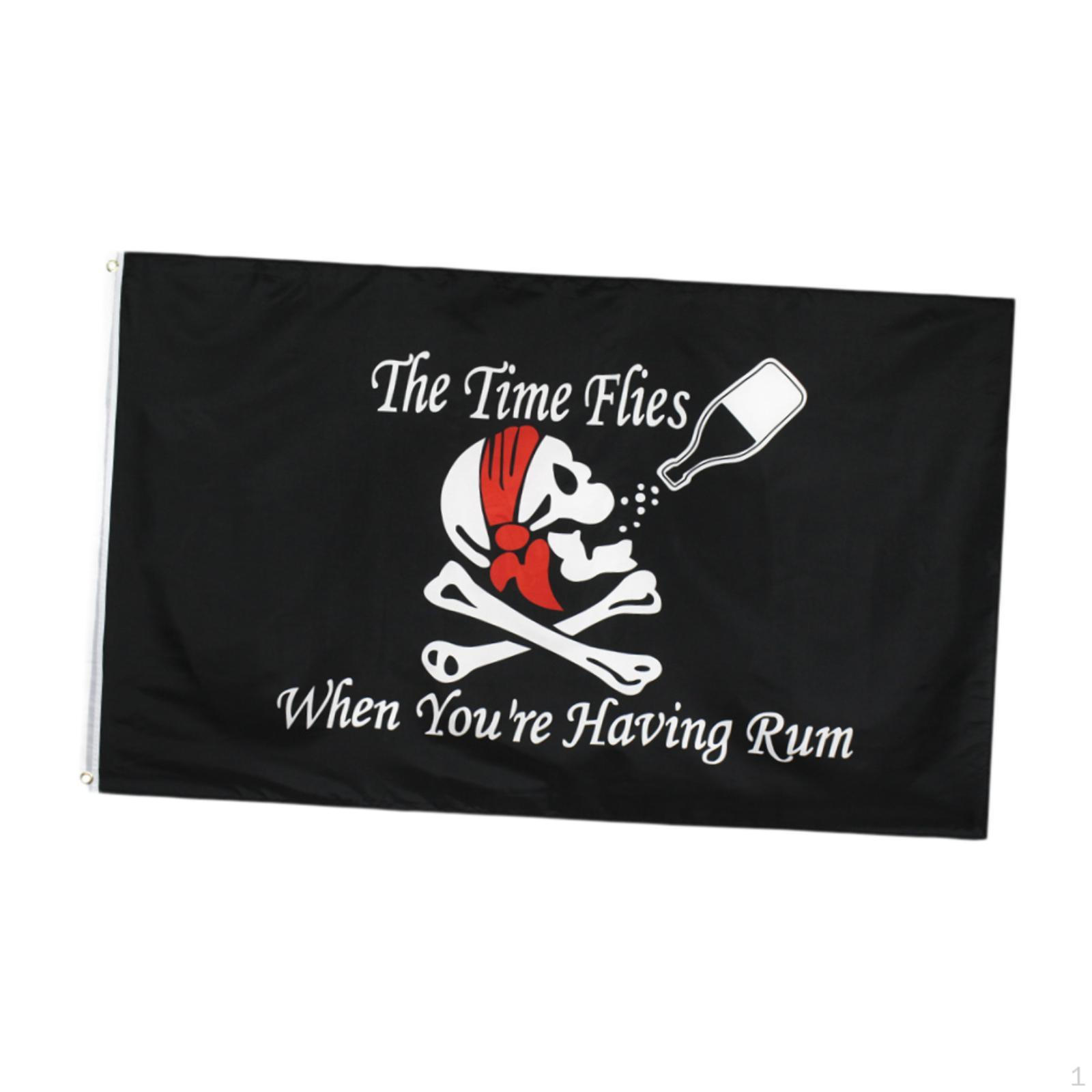 

Пиратский флаг, новинка полиэстер Драпо Руж с латунными люверсами баннер для Хэллоуина