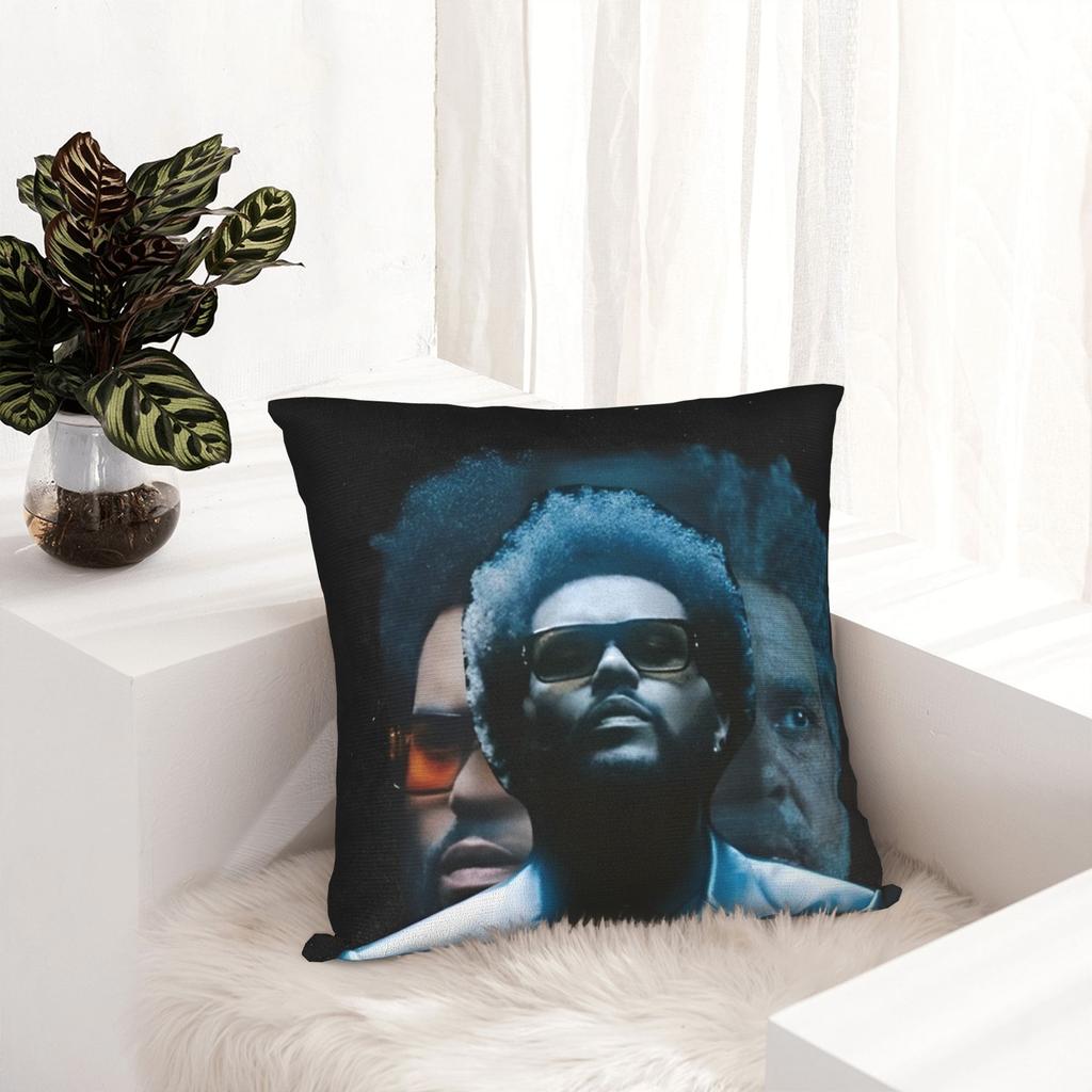 The Weeknd Pop Singer Pillowcase Printed Fabric Cushion Cover Decor Pillow Case Cover Home Square 18''