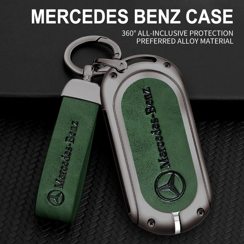 CRV1   Alloy Style Car Key Case Cover Shell Fob Key Case Waterproof For Mercedes Benz 2021 C/S Class W223 W206 S350L S400L S450L S500L