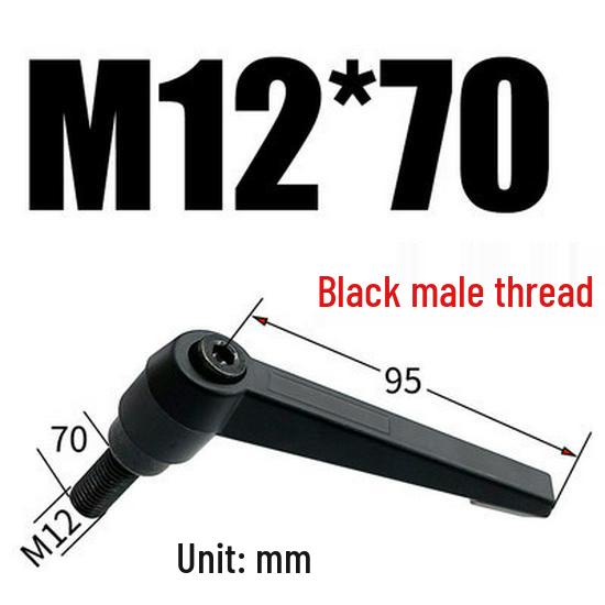 Adjustable Ratchet Handle L-Shaped Wrench with M5/M10/M16 Set Screw 7-Shaped Quick Lock Bolt