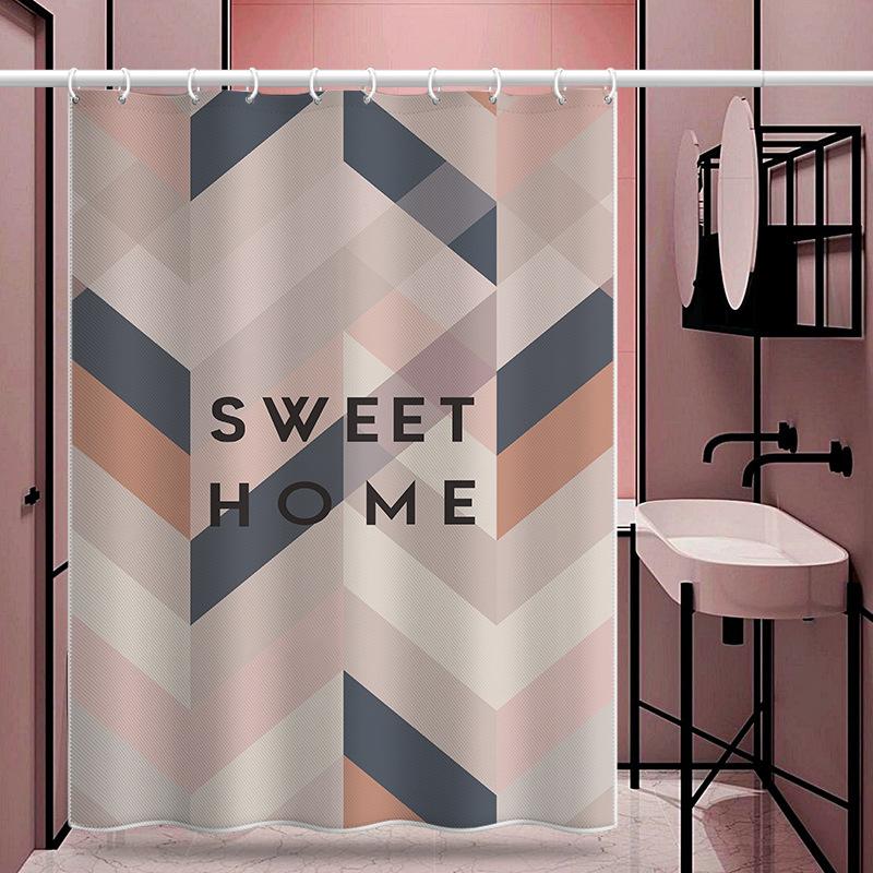 Koupelna zesílená vodotěsná záclona odolná proti plísním sprchový závěs Sprchový oddíl Závěs Sprchový závěs Koupelnový závěs Bez perforace