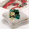Anello Ipoallergenico Europeo e Americano con Fiori di Cristallo - Design Aperto Colorato