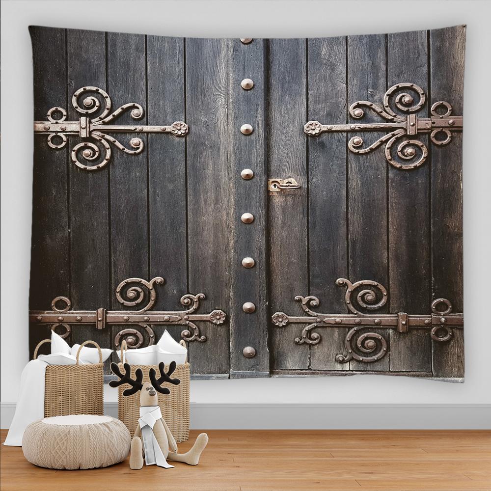 

3D печать винтажный стиль рок каменная стена дверной гобелен настенный гобелен в стиле бохо настенный гобелен Мандала художественный коврик Декор гостиной 100X75CM