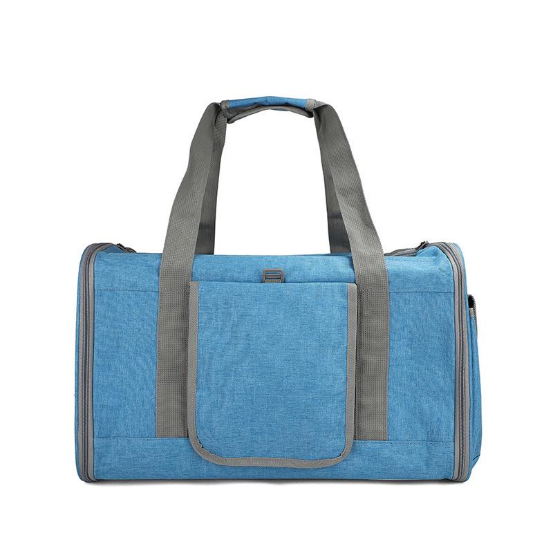 Breathable Foldable Large Capacity Crossbody Pet Carrier Bag for Travel