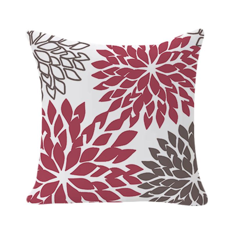 Einfacher geometrischer Druck Kissenbezug Abstraktes florales Wohnzimmer Sofa Kissenbezug