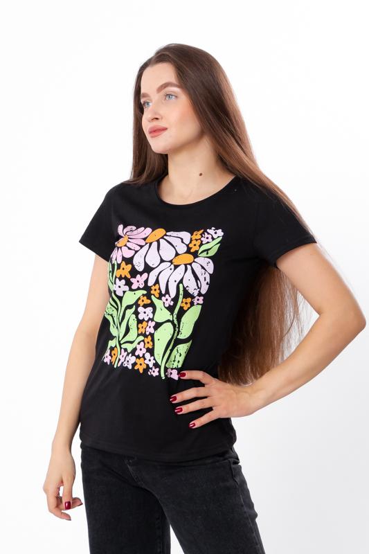 Damen Baumwoll-T-Shirt – Klassische Passform, Rundausschnitt, Sommer, 8188-001-33-2 HC