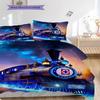 Cruz Azul Pattern Bedding Quilt Set Quilt Cover Pillowcase Home Decoration Birthday Gift (1 * duvet cover + 2 * pillowcase, without core)