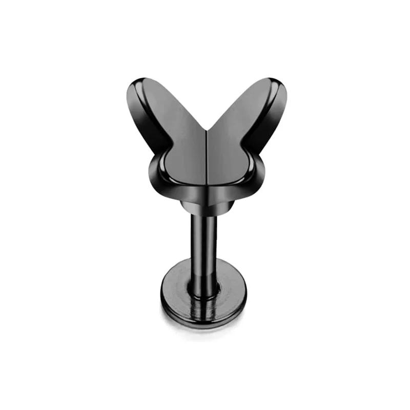 Bobisty 1pc Tragus Piercing Jewelry for Women Men Helix Cartilage Conch Earring Nose Stud Stainless Steel Medusa Labret Lip Ring