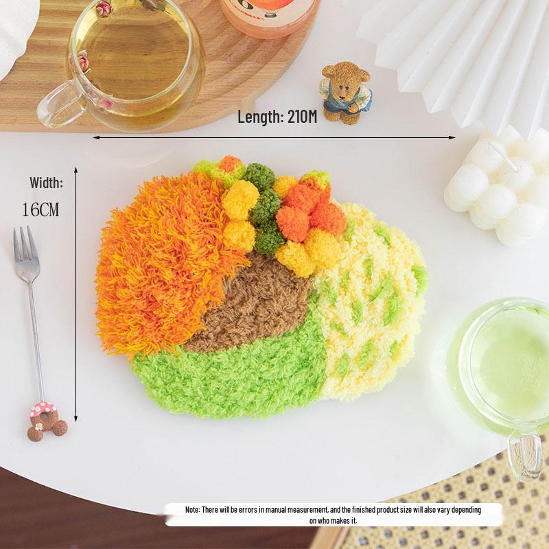 Moss Coaster Rug Kit: Beginner-Friendly Mori Style Doormat Gift Set