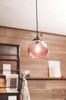 Interform LT-1594BL Albica Pendelleuchte mit LED-Birne, Blaues Glas, Zweifarbig Gold