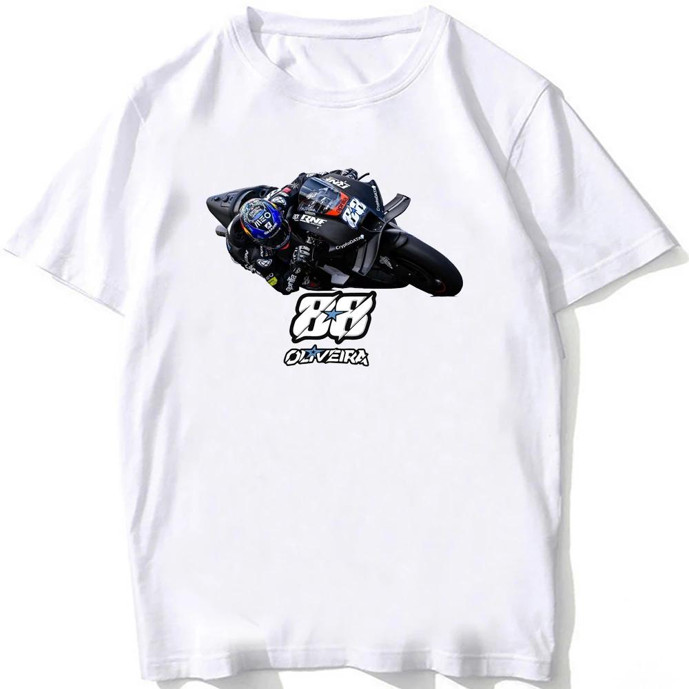 

Miguel Oliveira 88 Race Riding T-Shirt New Men Short Sleeve Hip Hop Sport Boy Casual Tees Motorcycle Riding White Tops L