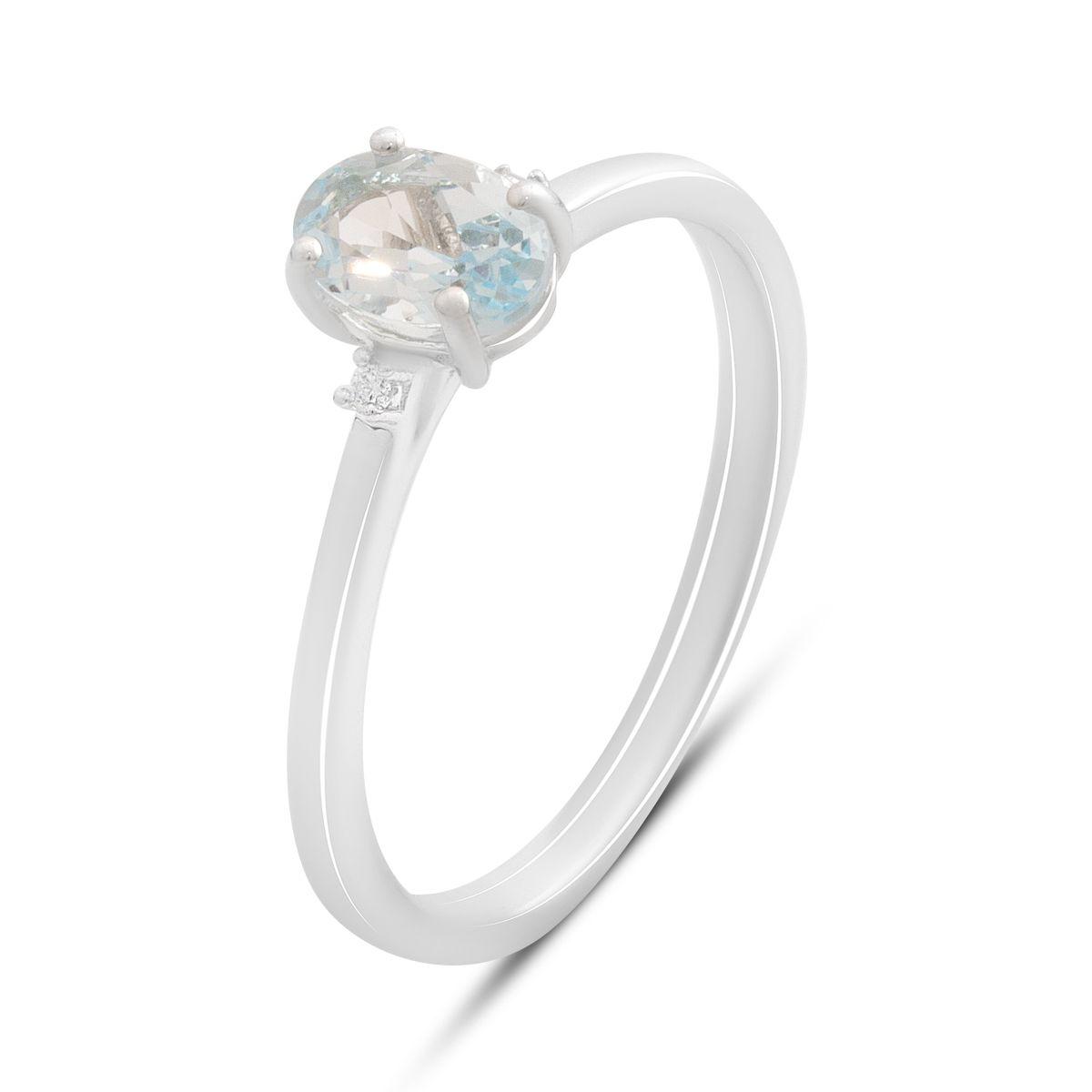 

Silver ring with natural topaz 0.98ct, item weight 1.96 gr (2188339) 17.5