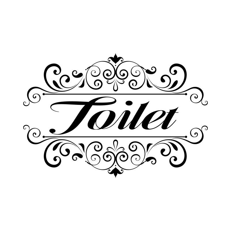 

Creative bathroom English signage Bathrom door stickers bathroom decoration self-adhesive wall stickers