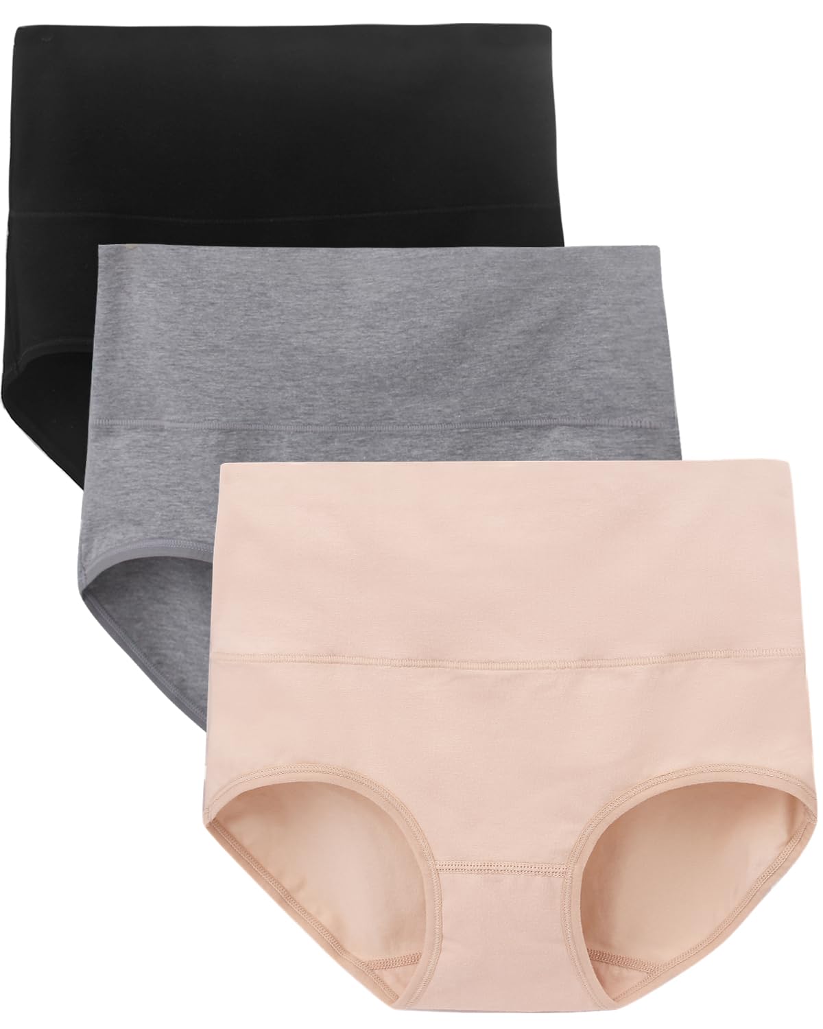 

Kiatt Deep Cotton Full Size M Women s Panties, Coverage, Soft, Comfortable, Breathable, Sweat-Wicking, Butt-Lengthening, 3-Piece Set,