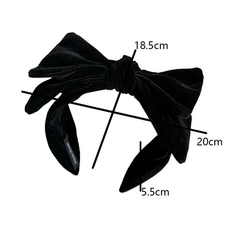 Vintage Applique Large Butterfly Knot Hairband for Women  Featuring Elegant and Luxurious Style  Wide-edge  Fashionable Headband and Hair Accessory
