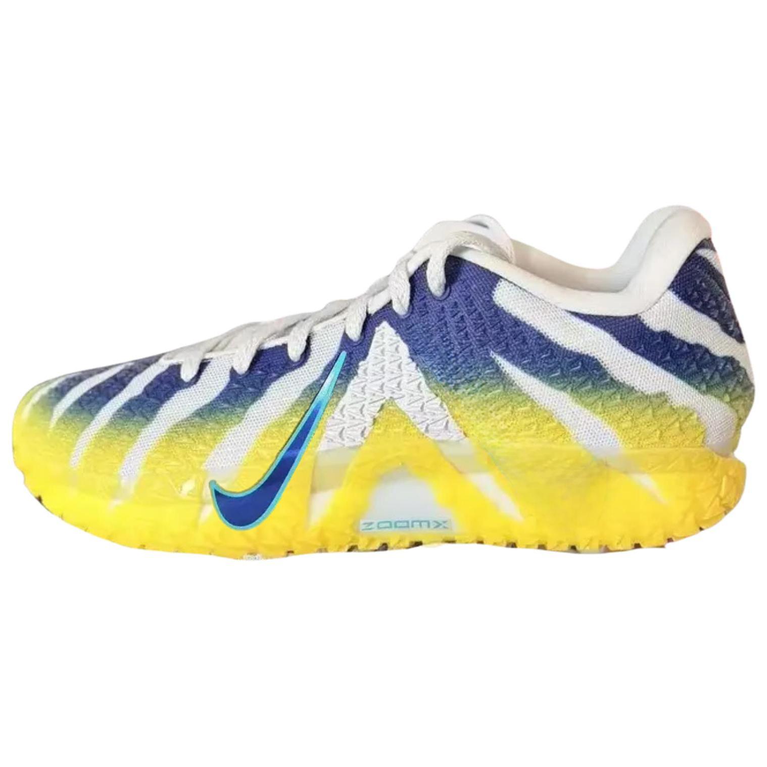 Nike Ja 3 Murray State Unisex Sneakers Multi-Color Pure-Platinum Deep-Royal-Blue-Lightening-Dusty-Cactus HF2793-004 42