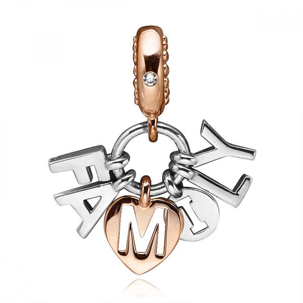 PAndora 787785cz Perfect Family Lot Pendant And Dangle Charm