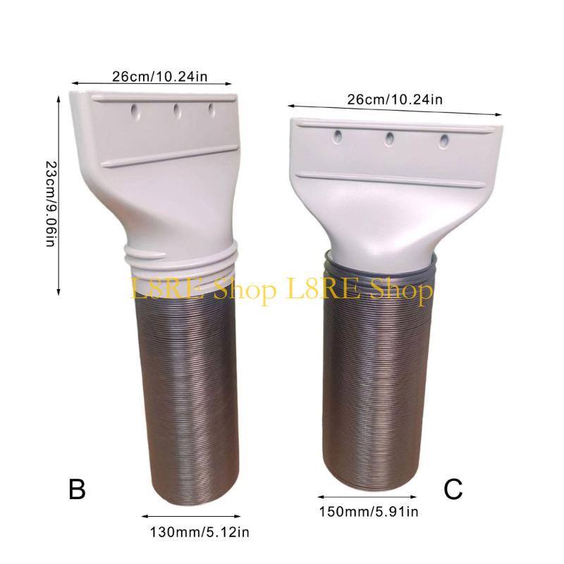 L8RE Air Conditioning Exhaust Pipe Joint Quick Connecting Design ABS Texture