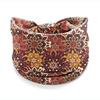 Vintage Boho Flower Print Headbands Women Wide Twist Knotted Elastic Hair Bands for Date Night Casual Outings