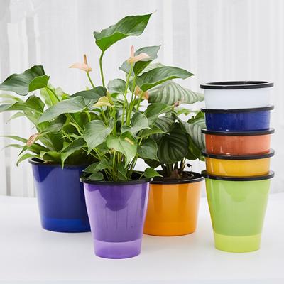 Self-priming Water Automatic Watering Flower Pots Visible Water Level Hydroponic Planter