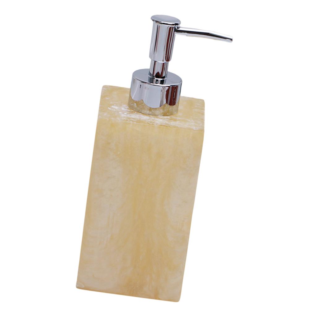 Soap Dispenser Bottle Elegant Marble Print Refillable Container For Cosmetics And Lotions Travel Friendly