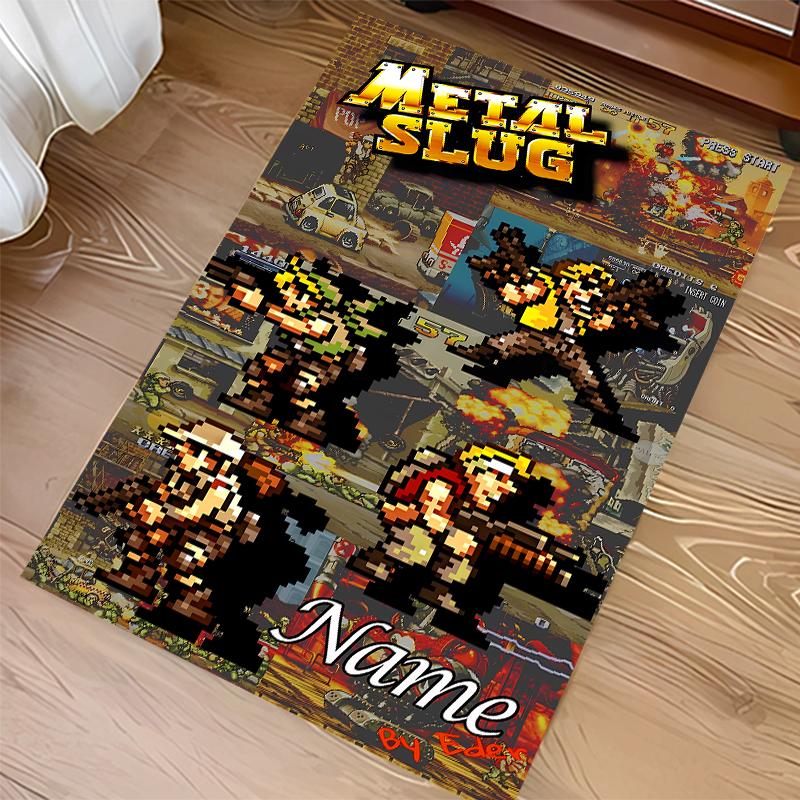 Custom Personalization Metal Slug Print Area Rug - Soft, Washable Non-Slip Indoor Mat,Living Room,Home&Office Decorative Rug