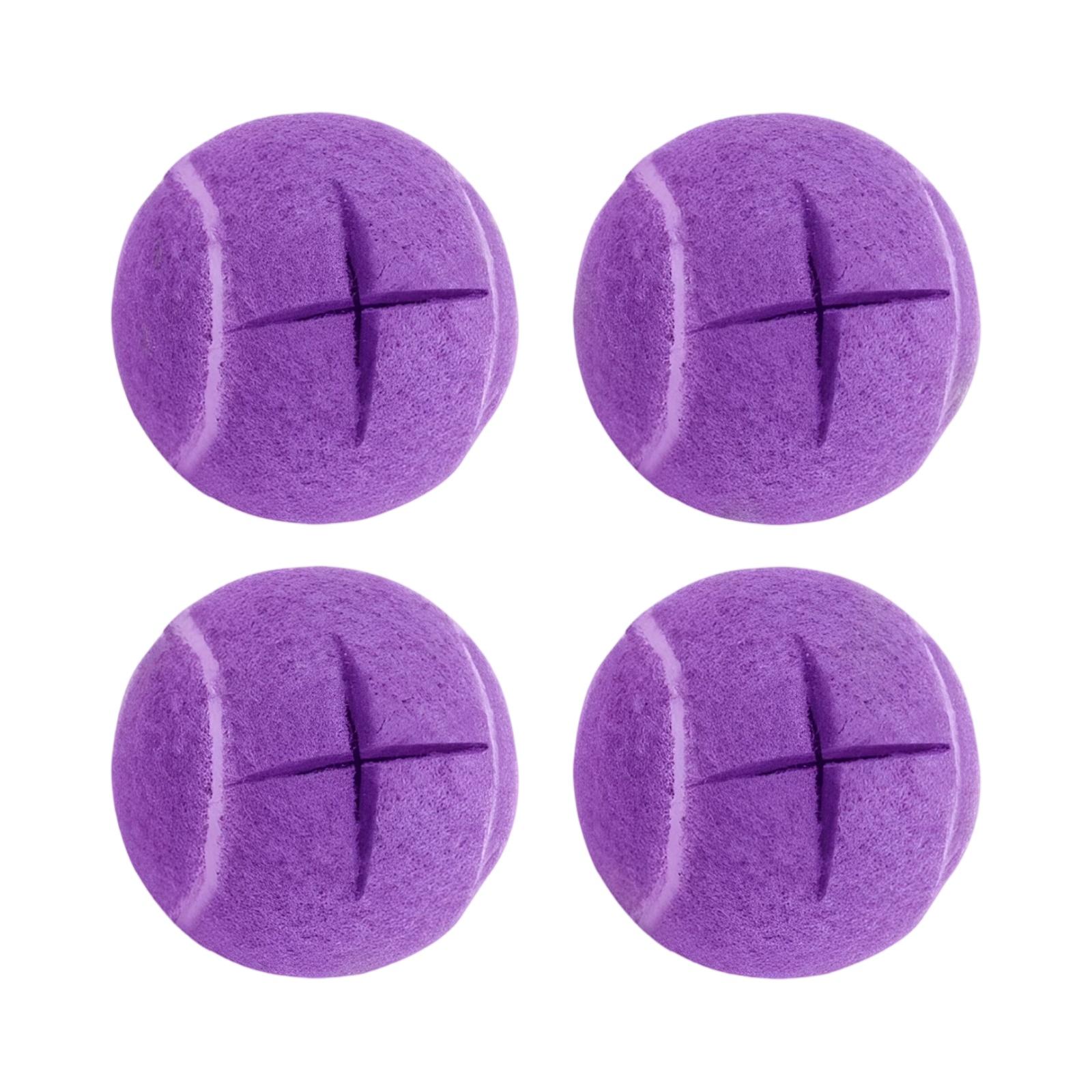 

4 Pcs Precut Walker Tennis Balls For Furniture Legs And Floo One Size