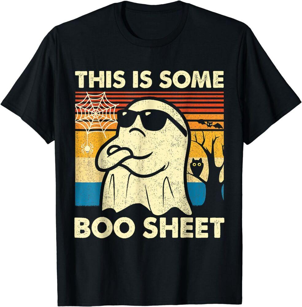 This is Some Boo Sheet Ghost Retro Funny Halloween Men Women Unisex T-Shirt Unisex T-Shirt XXL