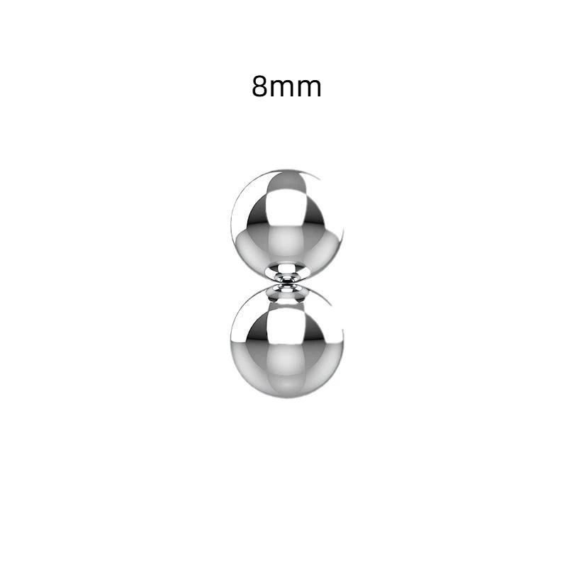 2 Pcs Stainless Steel Magnetic Balls With Strong Magnetic Suction And Smooth Surface Perfect For Stress Relief Office Home