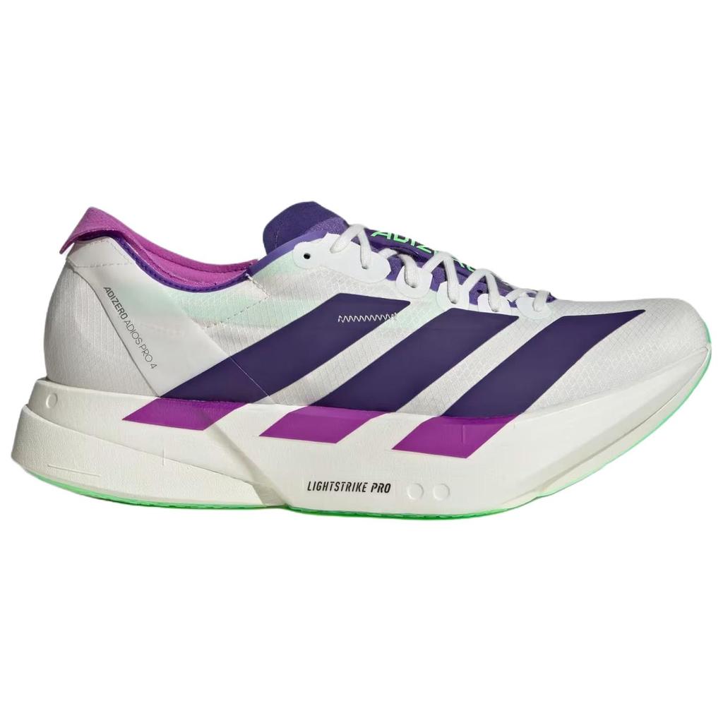 adidas Adizero Adios Pro 4 Core White Purple Lime Burst Men Sneakers Collegiate-Purple JR1656