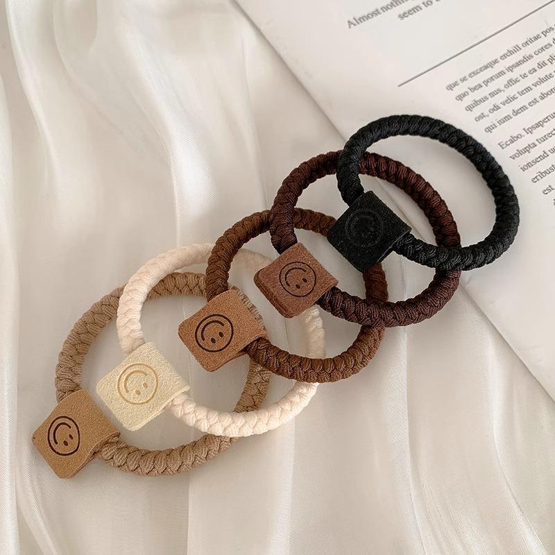 Chouchou élastique haut de gamme pour femmes 2025 avec couverture en cuir durable