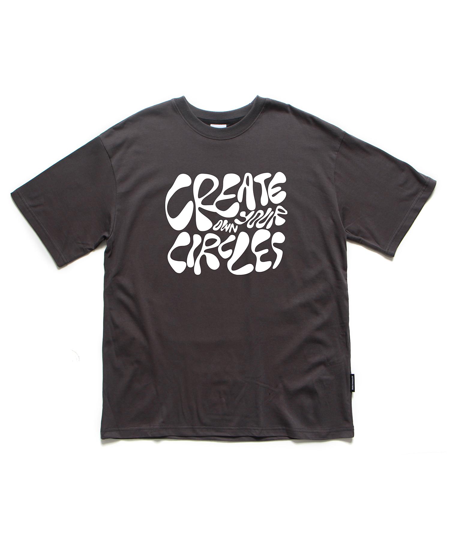 Appnol Mersing Circles Oversized T-Shirt Charcoal Xl
