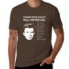 Maglietta 'Cose che Rick Astley non farà mai' abbigliamento estetico divertente top magliette da uomo in cotone