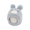 New Bear Kids' Knitted Winter Hat with Ear Protection & Scarf