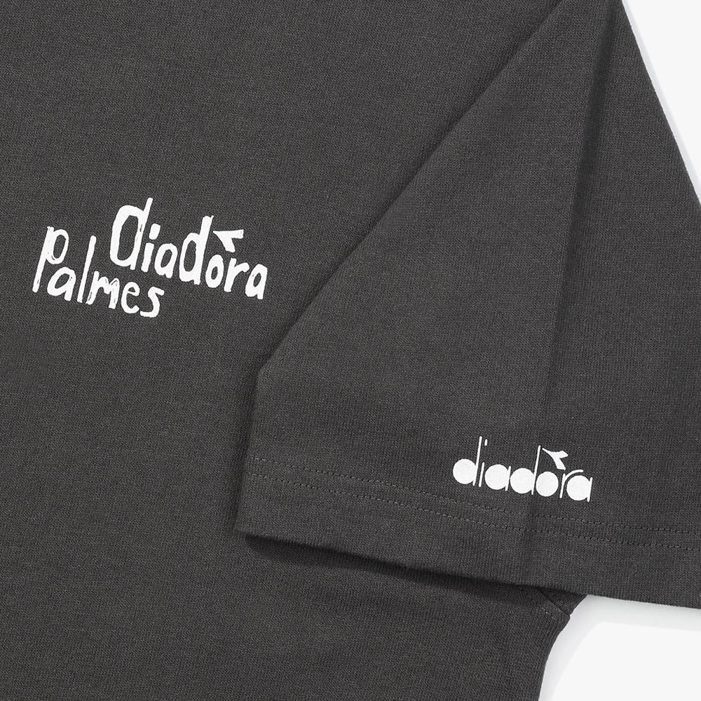 Diadora [Diadora By Palmes] Graphic Short Sleeve T-Shirt Grey