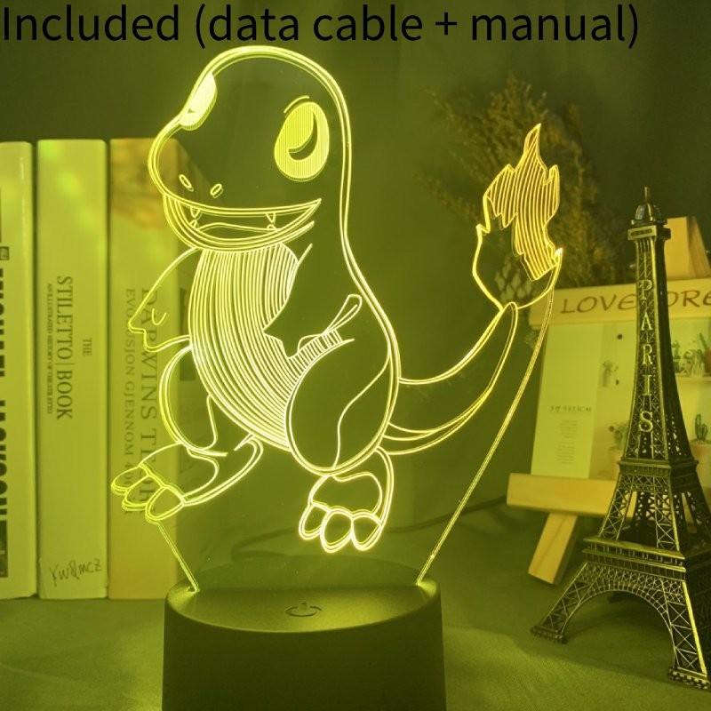 3d Characters Usb Night Light Touch Change Color Seven Colors Lamp Table