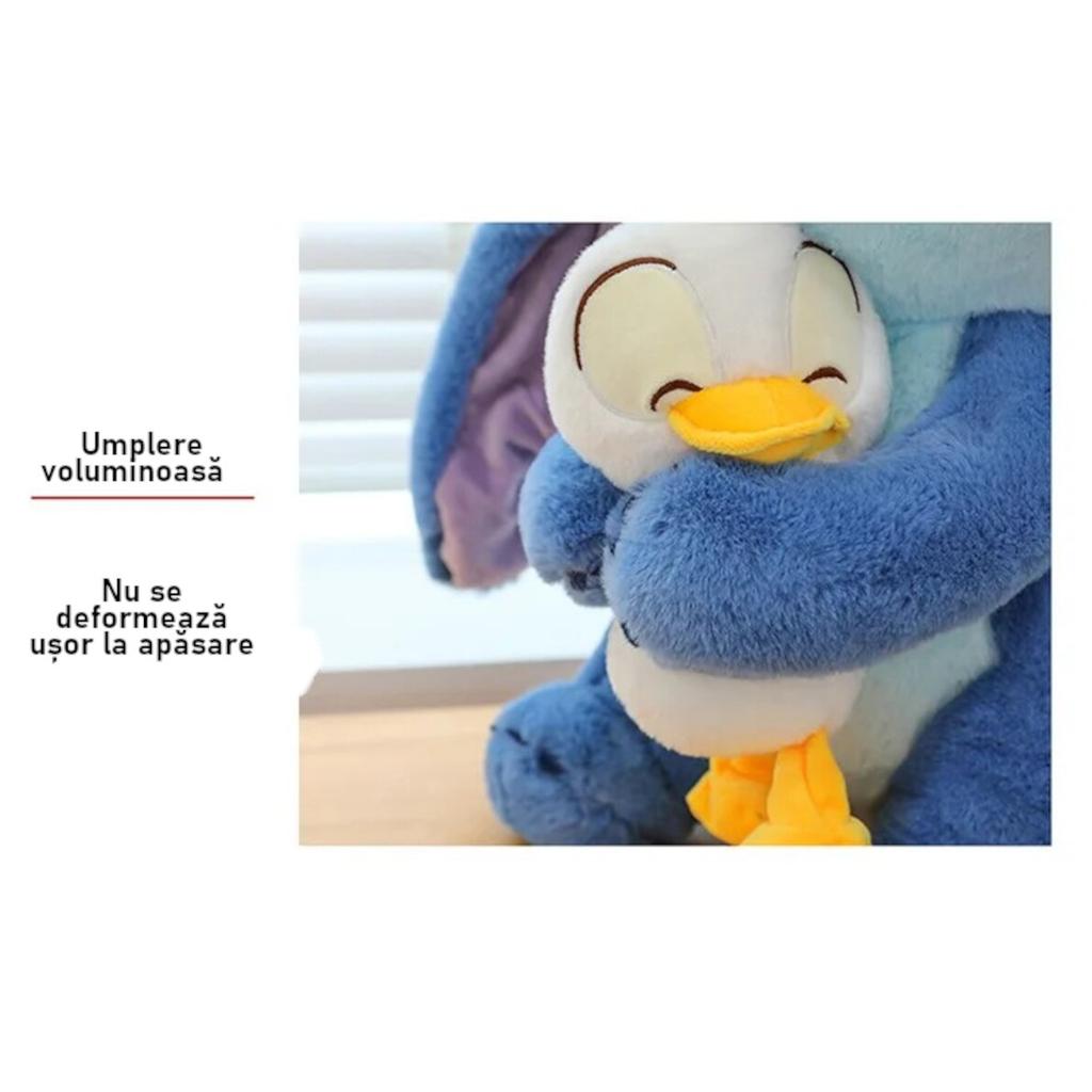 Stitch Plus Pluche Speelgoed 30x28cm Blauwe Eend Vorm Hypoallergeen Kinderen Knuffeldier Verzamelspeeltje Mascotte