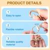3 Stück Zinklegierung Schwenkkarabiner Metall-Drehverschluss für Tasche Handtasche DIY Hardware Zubehör