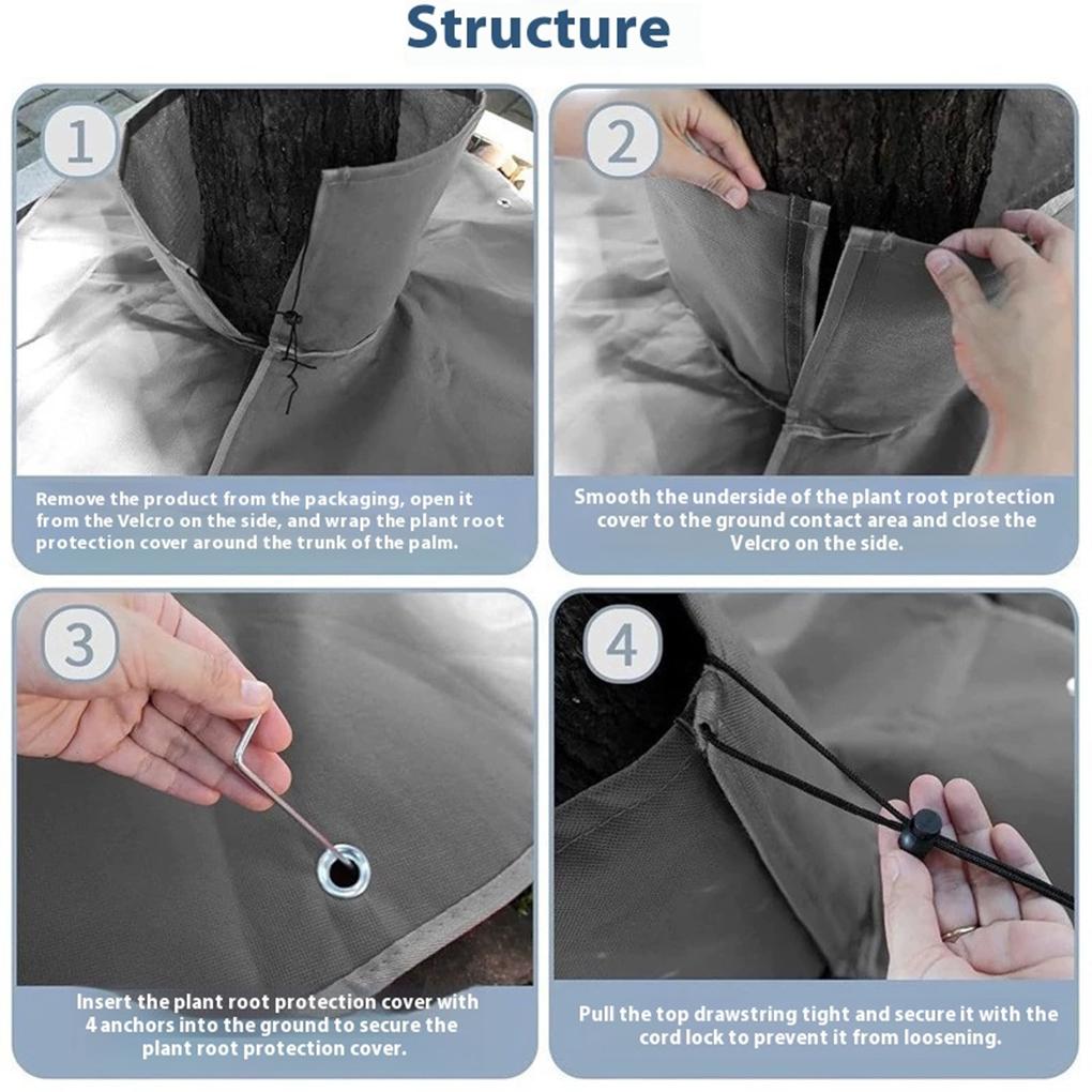 Winter Tree Root Protector Plant Anti Freeze Protection Bag Freeze Protection Tree Trunk Protector Guard Warm Tree Plant Covers