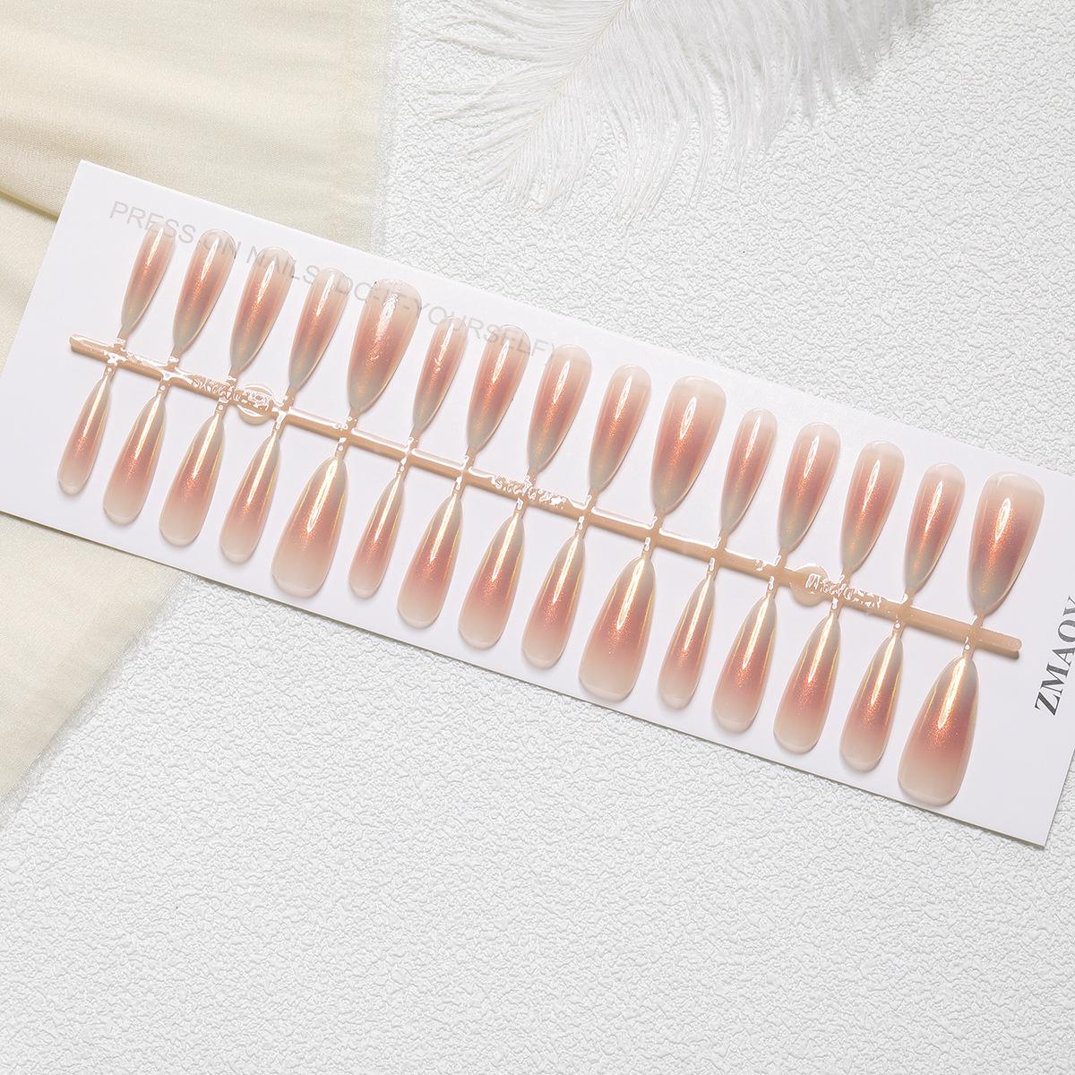 

Румяна для ногтей с позолотой «кошачий глаз» — набор из 30 предметов, ручная работа, готовые к использованию размеры XS/S/M